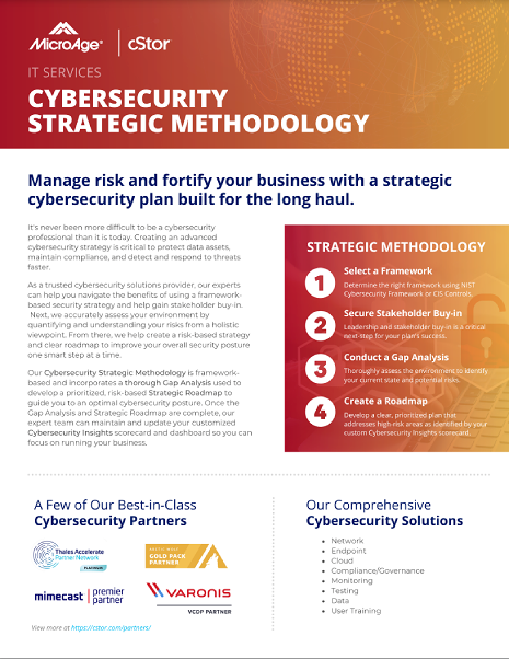Cybersecurity Strategic Methodology - MicroAge