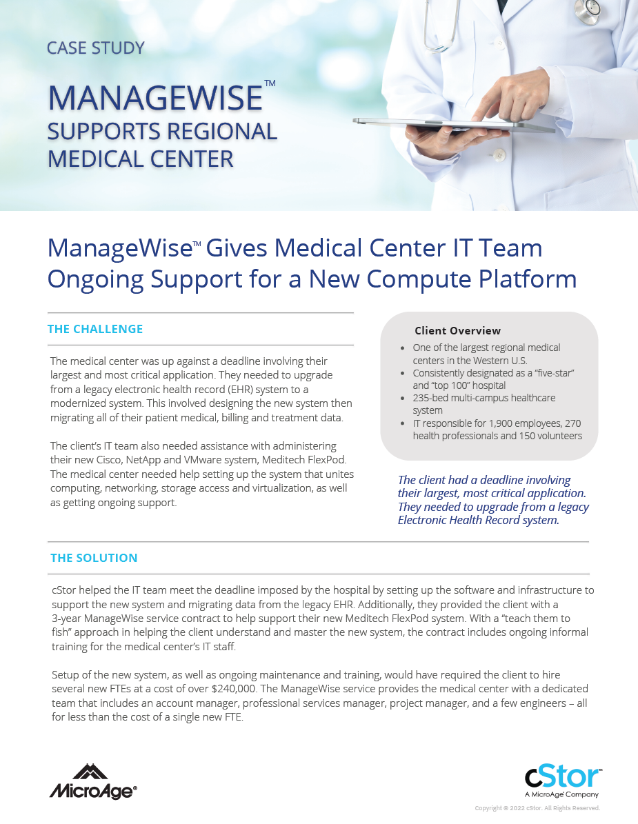 ManageWise Case Study for Regional Medical Center thumbnail